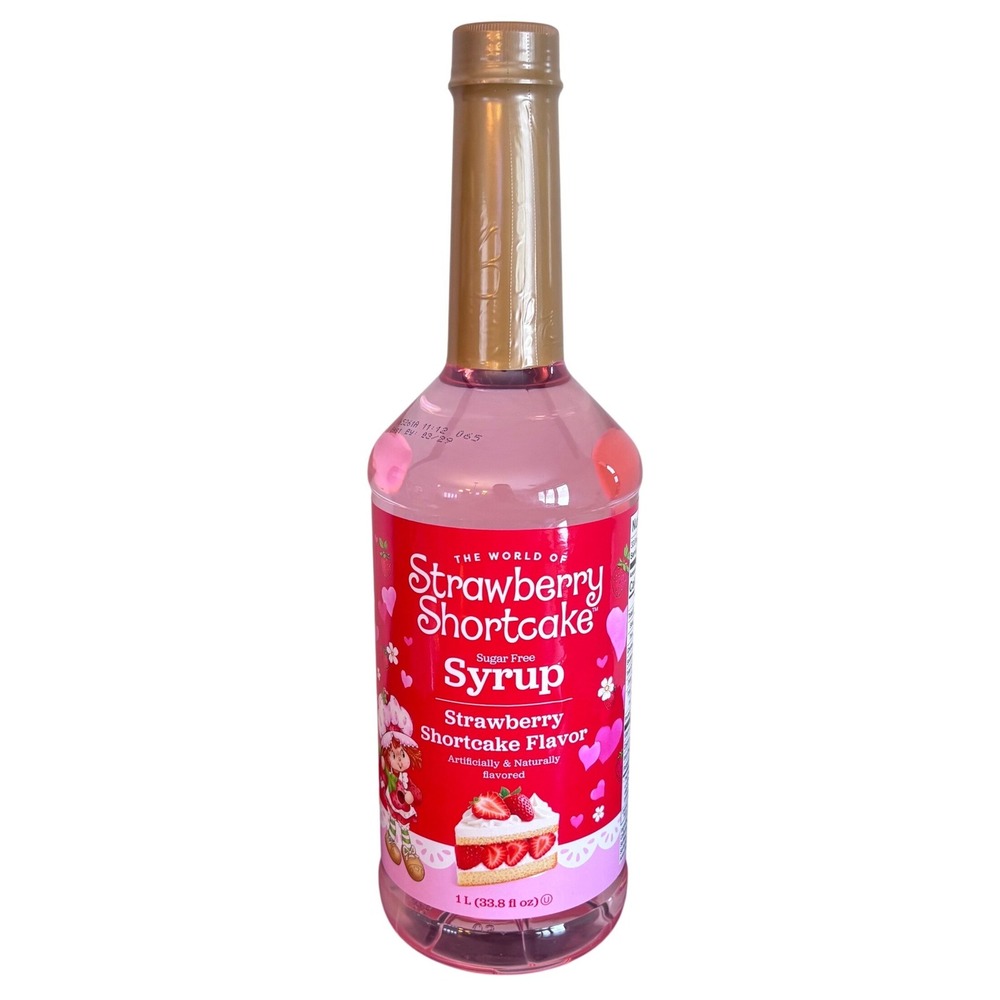 Strawberry Shortcake Flavor | Sugar Free Syrup | 1L 33.8 fl oz | NEW